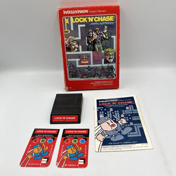 Lock 'N' Chase (Intellivision, 1982) - Complete In Box - Picture 5 of 9